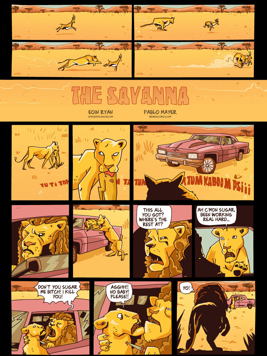 ianbrooks:  The Savannah by Eoin Ryan and Pablo Mayer at space avalanche A touching