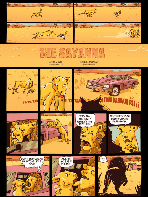 ianbrooks:  The Savannah by Eoin Ryan and Pablo Mayer at space avalanche A touching true story. 