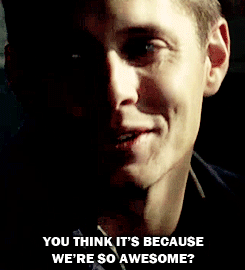 drunkenwords:Sam used ‘Bitchface’ on Dean … … “IT’S SUPER EFFECTIVE!”SAM, PUT THAT FACE AWAY AND LET