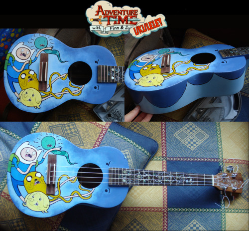 adventuretime:adventuretimefan:The ukulele I repainted for my brother.By Jennifer Zheng More stuff h