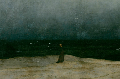 Caspar David Friedrich, Monk by the Sea (detail), 1809.