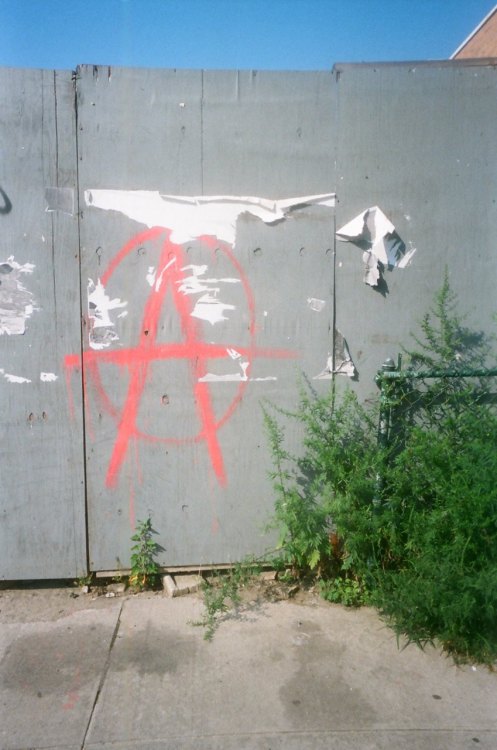 anarchy sign. rockaway. 2011