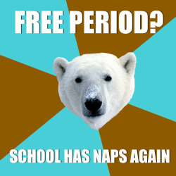 fyeahprivateschoolpolarbear:  Come on now