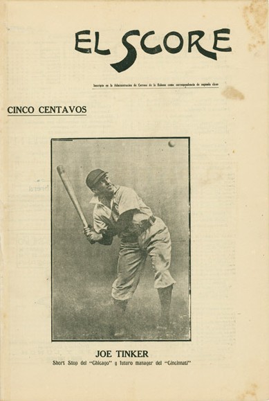 El Score from Sept. 23, 1911 with Joe Tinker of Tinker-to-Evers-to-Chance fame on the cover.This was