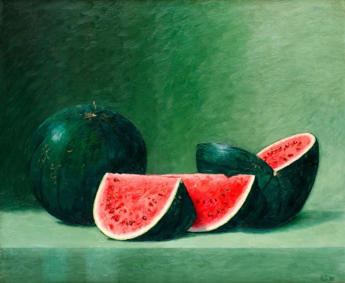 stilllifequickheart:  Philip von Schantz Watermelons 1985