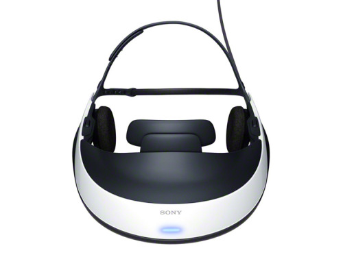 Sony&rsquo;s Personal 3D Viewer, the HMZ-T1, a wearable head mounted display for viewing movies 