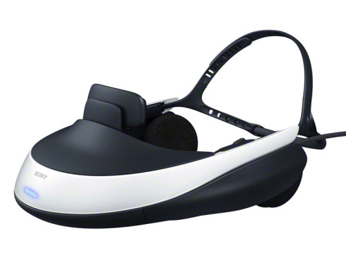 Sony&rsquo;s Personal 3D Viewer, the HMZ-T1, a wearable head mounted display for viewing movies or p