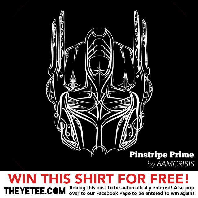 Optimus Prime has been transformed into this rad pinstripe design by Vincent Carrozza! Shirts on sale at TheYetee for $11 until September 4th.
UPDATE: Now on sale at Society6!
Pinstripe Prime by Vincent Carrozza (Society6) (Twitter)
Via: theyetee