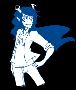 rivaljun:  Yep okay there we go my every-so-often contribution to the homestuck fandom that usually amounts to me drawing Vriska???? Yeah she’s a brat I like that. Totally copied the spade-horn idea from Reine mmmmm. 