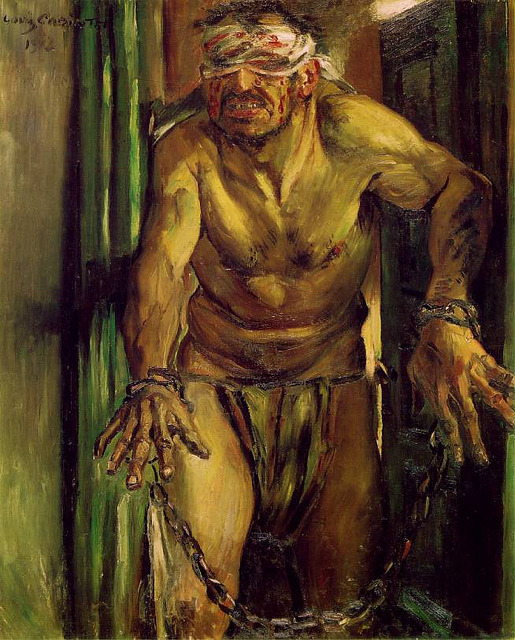 veareflejos:  The Blinded Samson, ca. 1912 Lovis Corinth (1858–1925)  Oil on canvas