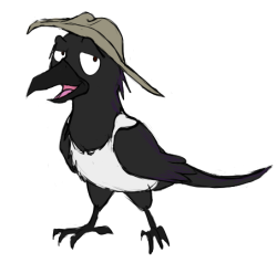 I can&rsquo;t sleep so I am distracting myself by drawing. I can&rsquo;t seem to focus on constructive stuff and, y'know, the stuff I&rsquo;m supposed to be doing. I can draw silly doodles though, so have a Magpie magpie (sloppily sketched and colored