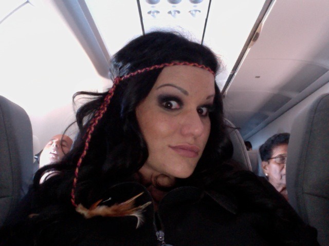 Sharing some of the pics of me o the plane on my way to NY&hellip;. Algunas fotos