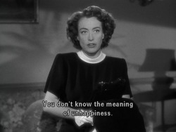 the-asphalt-jungle:  Possessed (1947) Joan Crawford on happiness. 