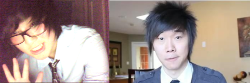 alove797milesaway:  A follower of mine told me that I look like shimmycocopuffs… WHAT ARE YOU TALKING ABOUT. I find it unbelievable that I do. Offended…   take off your glasses then you’ll pass for a long lost twin. #swag