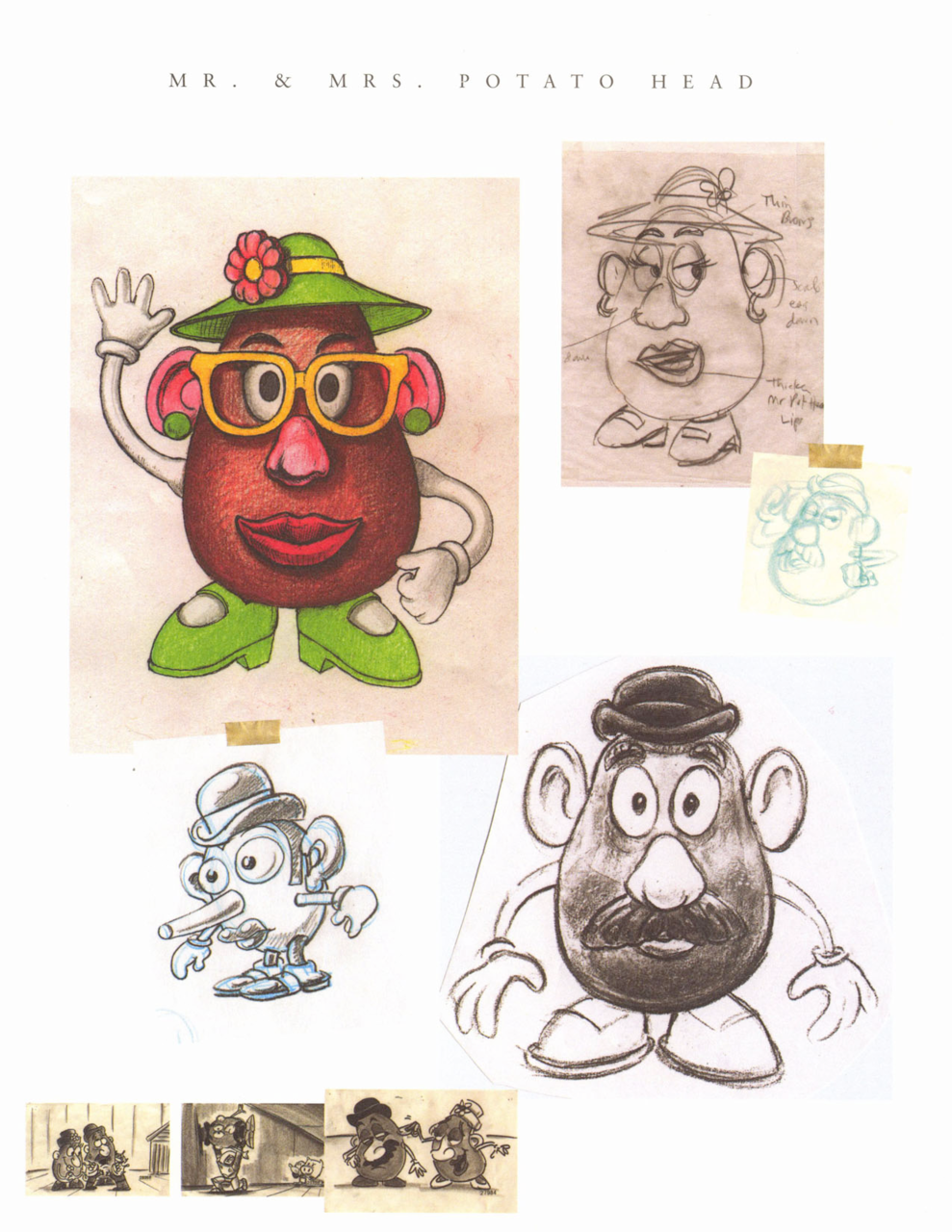 The Art Behind The Magic Mr Mrs Potato Head From Disney Pixar S Toy