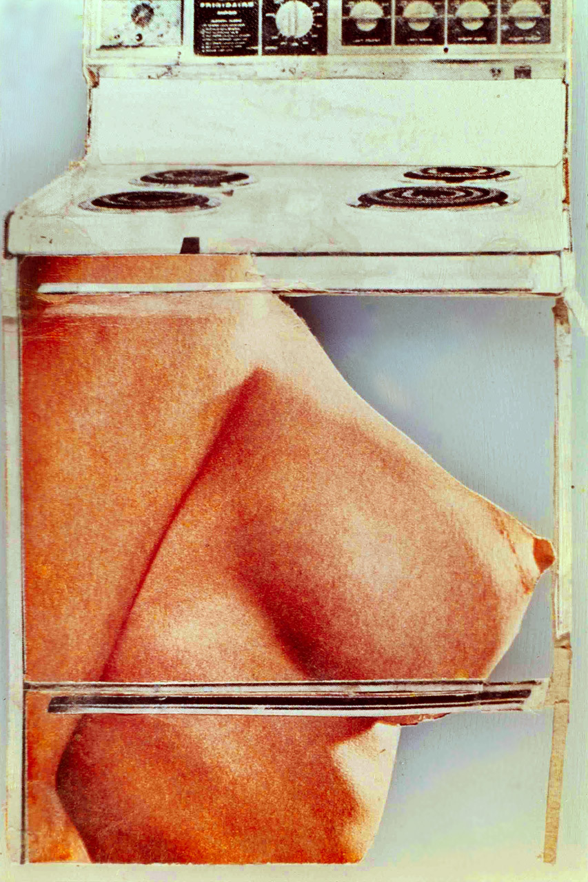 Hot meat collage by Martha Rosler, Body Beautiful, or Beauty Knows No Pain series,