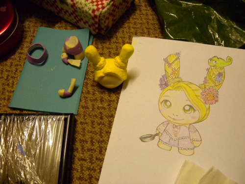 chibishibby:Customizing Dunny’s is such a long process -_-I’ve spent 2 days on this one - Rapunzel f