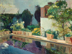 wonder-wander:  Patio de la Casa Sorolla (1917), Joaquin Sorolla 