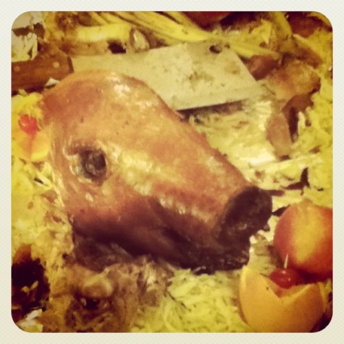 Lechon!!!! Haha you know you’re at a Filipino party haha (Taken with instagram)