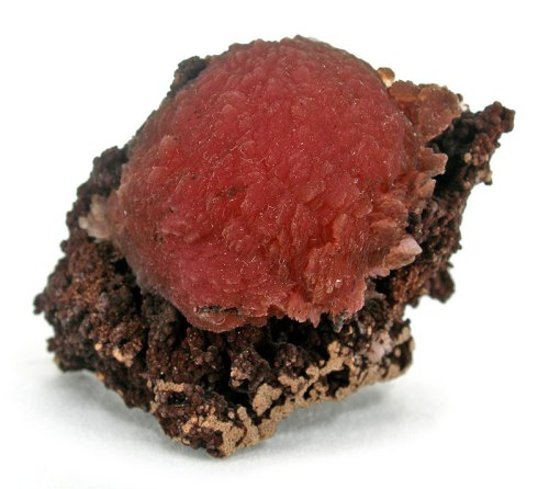 Inesite on Orlymanite This Inesite(red) will serve well as a protective talismans against diseases s