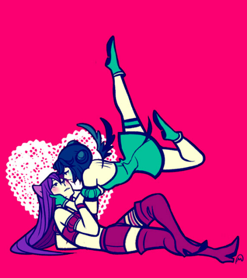 miraongchua:sudden impulse to draw femslash for shows i watched in fourth grade ok sure