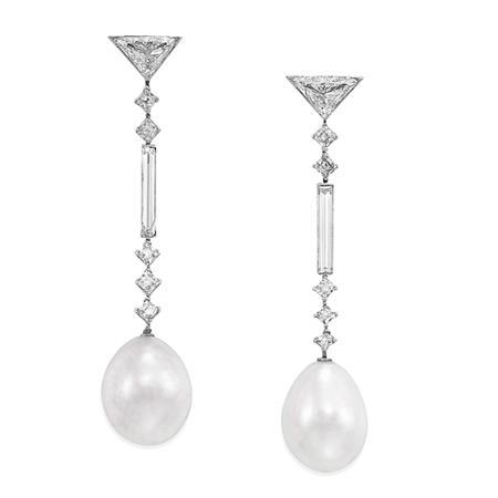 omgthatdress:  Earrings ca. 1920 via Doyle Auctions 