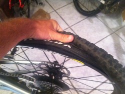 i flattened rear and front tires at the exact