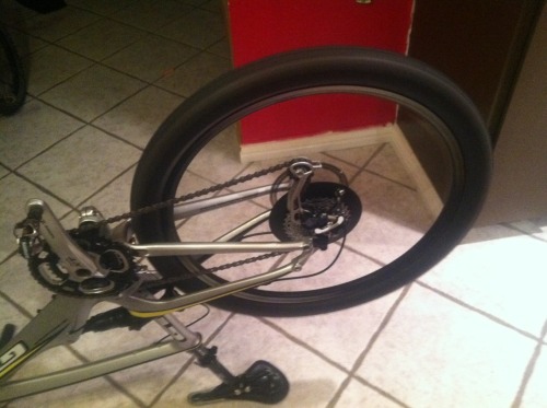 i flattened rear and front tires at the exact same time…