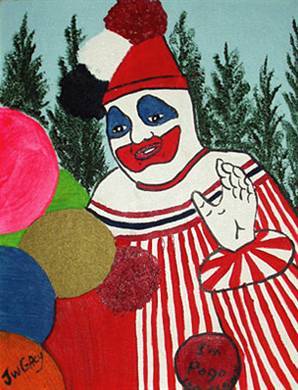 obscureoddities:  John Wayne Gacy’s self-portrait, done in prison, entitled “I’m