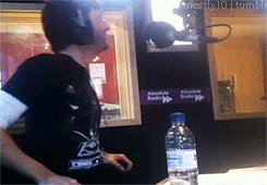 mostly10:DT on Absolute Radio, gifset 3 (more here)(I love how he laughs with his whole body)