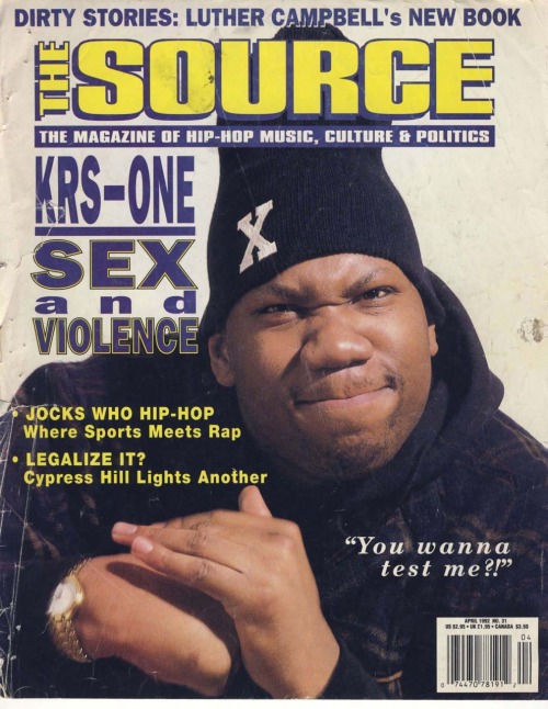 Porn KRS-ONE - Source Magazine, April 1992 photos