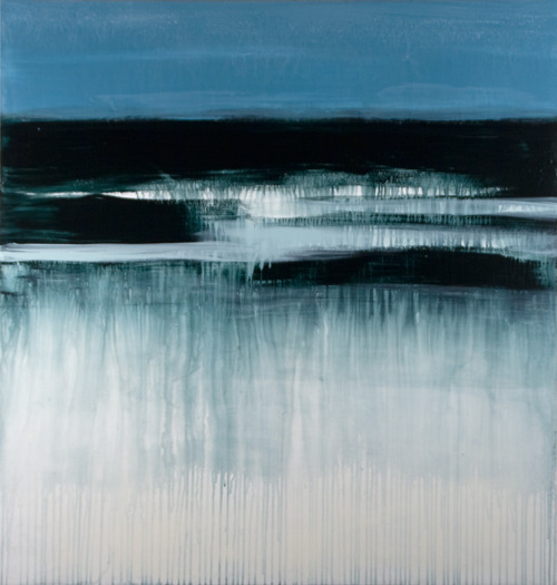 1 rerylikes: Shawn Dulaney. Black Sea, 2009. Acrylic on Linen, 44×42