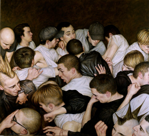 artchipel: Dan Witz - Mosh pit. Huile sur adult photos