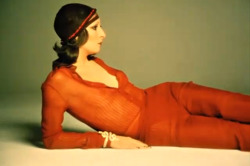 theyroaredvintage:  Still of Anjelica Huston from a Richard Avedon video, 1970s 
