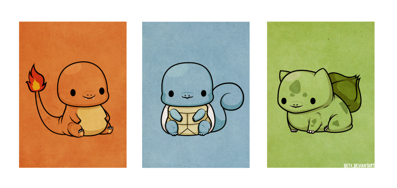 The chubby little 1st gen Pokemon starters butter you up in Tumblr artist demiurgic’s new fan art piece.
Related Rampages: Link (Zelda) | Fancy Raichu (More)
1st Gen Starters by Becky / demiurgic (deviantART)
Via: demiurgic