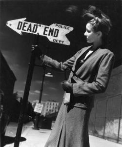 betkins:  Woman Holding Sign (c.1940). André