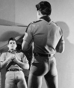 funbutts:  Chip knew that his new uniform would finally get him into the Scout Leader’s pants.