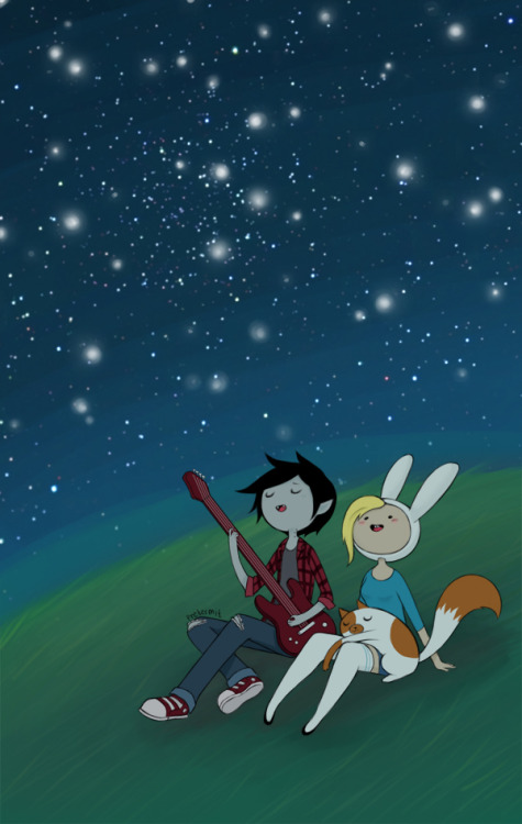 pretermit: Some fiolee. This is how I imagine a stargazing gig between Marshall, Fionna and [possibl