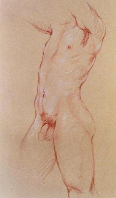 f—you:  Guy, male nude model sketch,