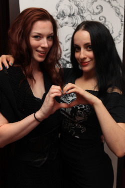 mollycrabapple:  Me and Stoya, in front of
