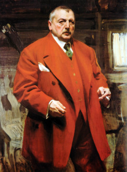 vanfullersublime:   Self Portrait in Red, Anders Zorn 