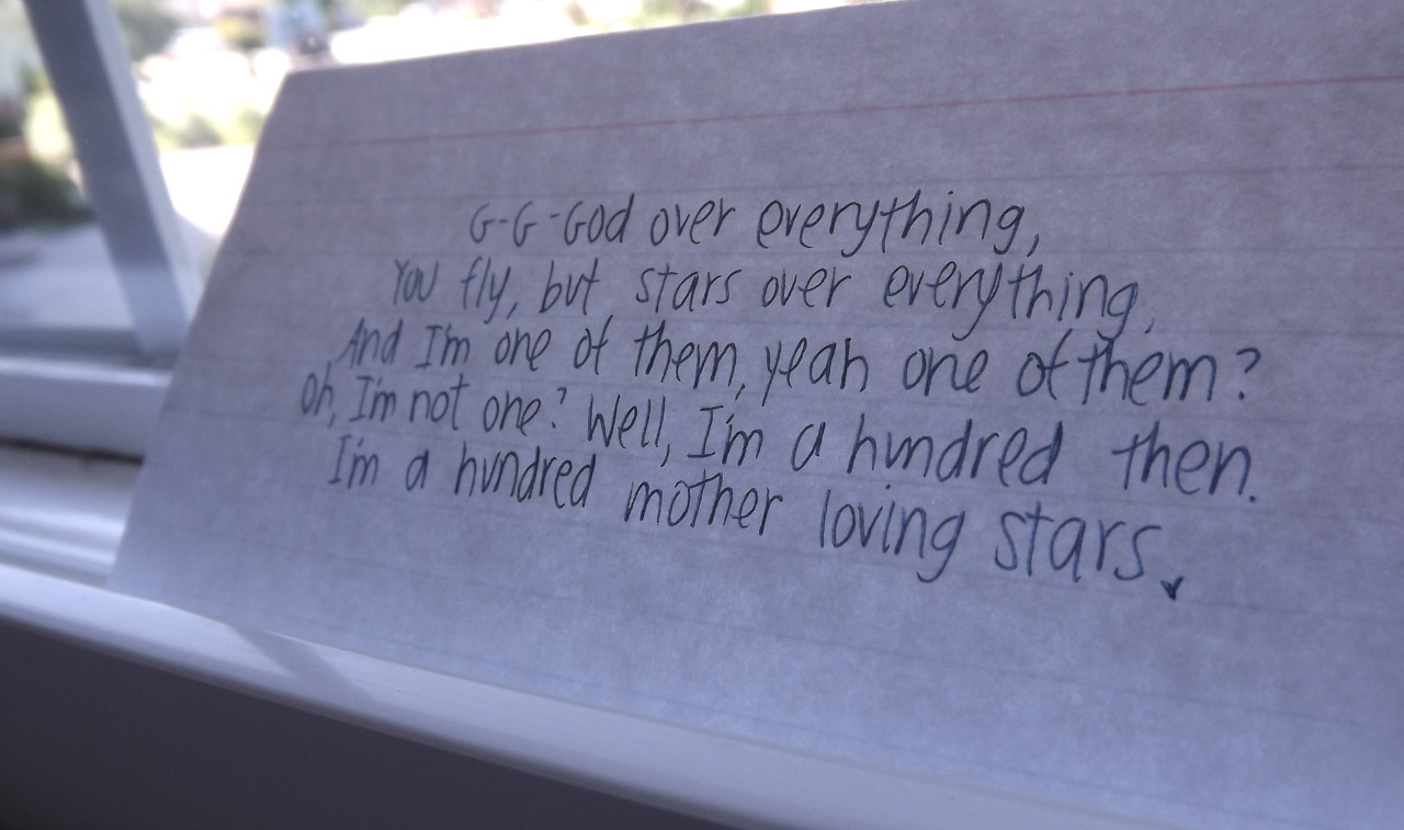 i&rsquo;m a hundred mother lovin&rsquo; stars.