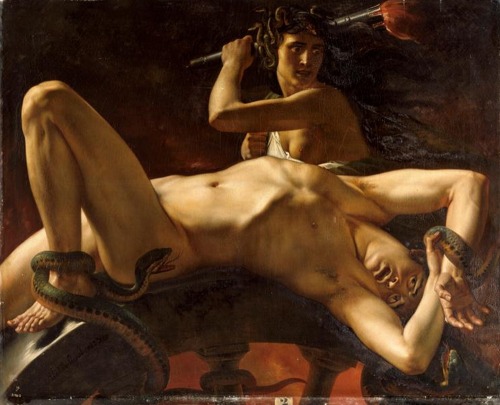 peira:  Alexandre-Denis-Abel de Pujol:  Ixion enchained in Tartarus (1824)