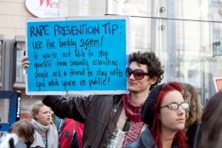 rhymeswithchelsea:  takealookatyourlife:  Rape prevention tip: use the buddy system! If you’re not able to stop yourself from sexually assaulting people, ask a friend to stay with you while you’re in public!  this one’s my personal favorite. 