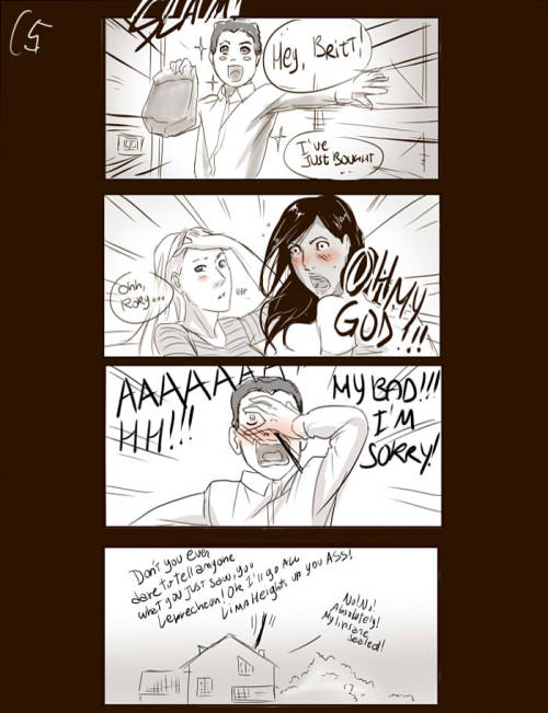 afterlaughs:Brittana and Rory.-click for larger images-You know… My day would be made, if that would