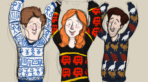 a-nestene-duplicate:the best time to wear an obscure sweater is all the time. one with some animals,