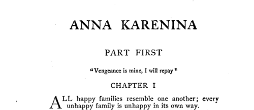ablogwithaview:Anna Karenina, by Count Leo Nikolayevich Tolstoy