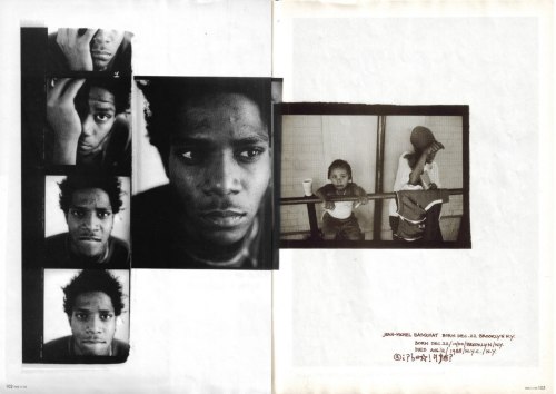 Jean-Michel Basquiat. Photographs by Ari Marcopolous from the November 1995 issue of Transworld Skat