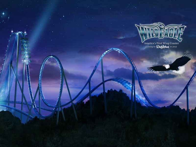 Dollywood has announced Wild Eagle, their 2012, 4 inversion, 21 story tall, B&M wing coaster. I’m confident I will be there in the spring for coaster & food goodness.