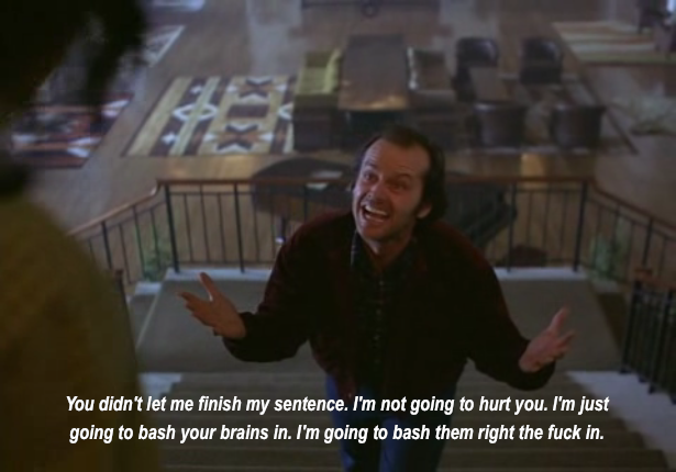 Favorite line out of the whole movie&hellip; god damn I love Jack Nicholson bad